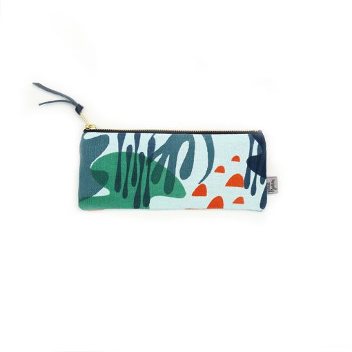 Jennie Jackson, Mangrove design pencil case hand printed on linen