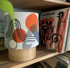 Alternative view of Short Lampshade and chestnut lamp base