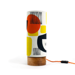 Alternative view of Tall Troubadour Lampshade and oak lamp base